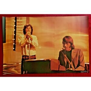 1980 Doors Jim Morrison & Ray Manzarek Concert Poster 36.5" x 24.5" NOS 151